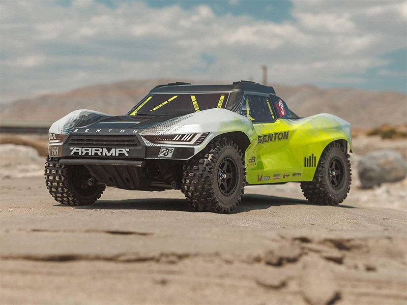 Arrma 1/10 SENTON 223S BLX Brushless 4X4 Short Course Truck RTR with DSC Yellow - C-ARA4303V4T1