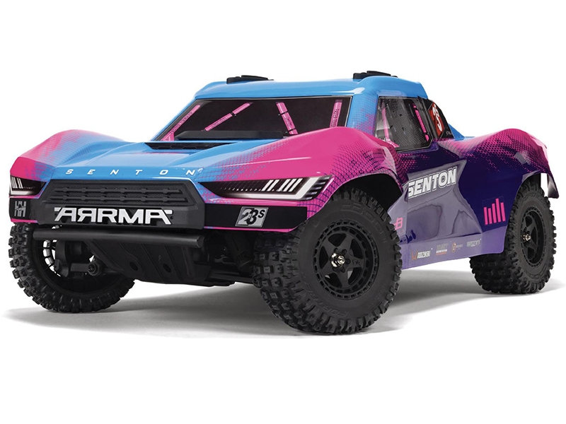 Arrma 1/10 SENTON 223S BLX Brushless 4X4 Short Course Truck RTR with DSC - Blue/Purple