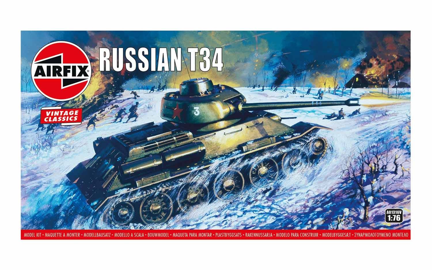 Airfix Russian T34 1.76 A01316V