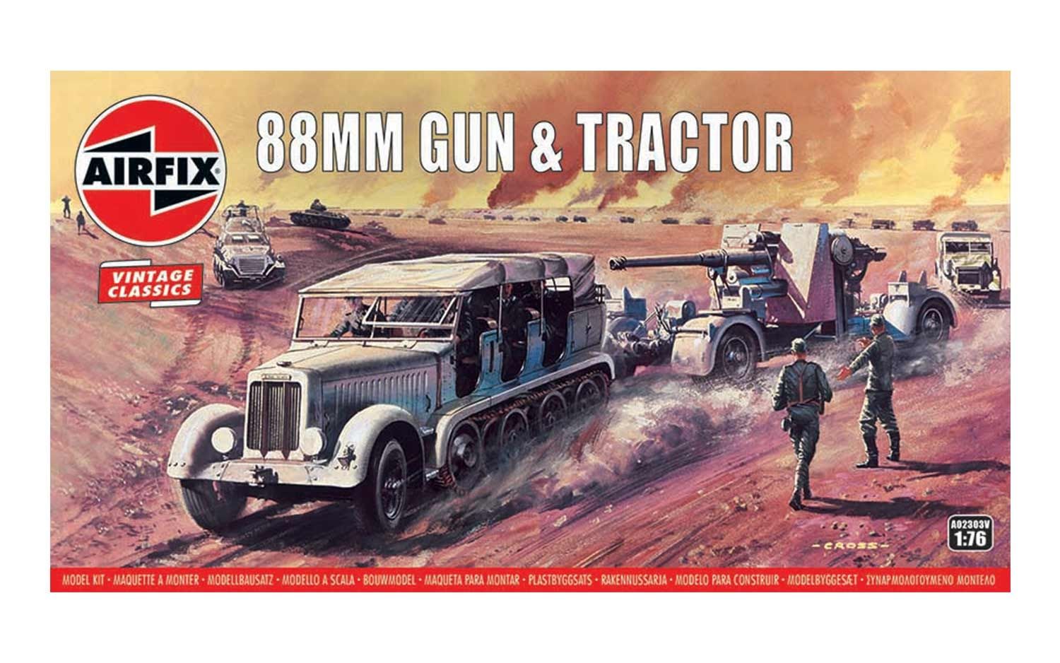 Airfix 88mm Gun & Tractor 1:76 A02303V