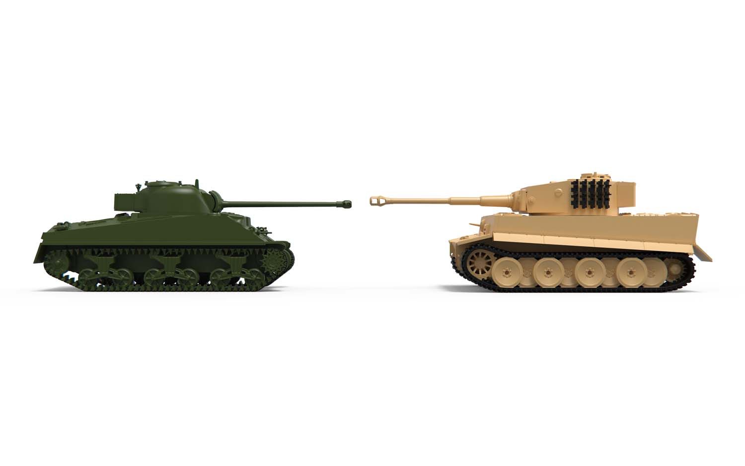 Airfix Classic Conflict Tiger 1 vs Sherman Firefly 1:72 A50186