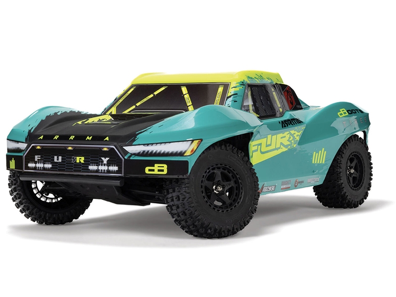 Arrma 1/10 FURY 223S BLX Brushless 2WD Short Course Truck RTR with DSC - Green