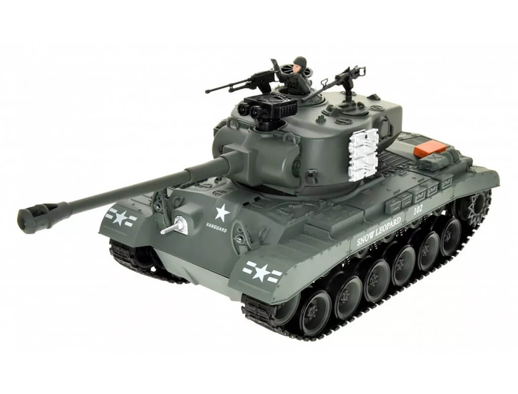BROTHER TANK RC TANK USA M26 PERSHING 'SNOW LEOPARD' GREEN 1:18 BT-814