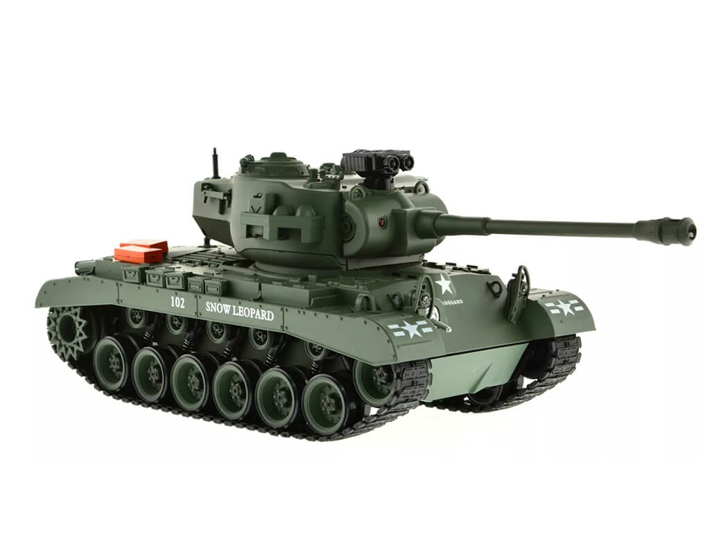 BROTHER TANK RC TANK USA M26 PERSHING 'SNOW LEOPARD' GREEN 1:18 BT-814