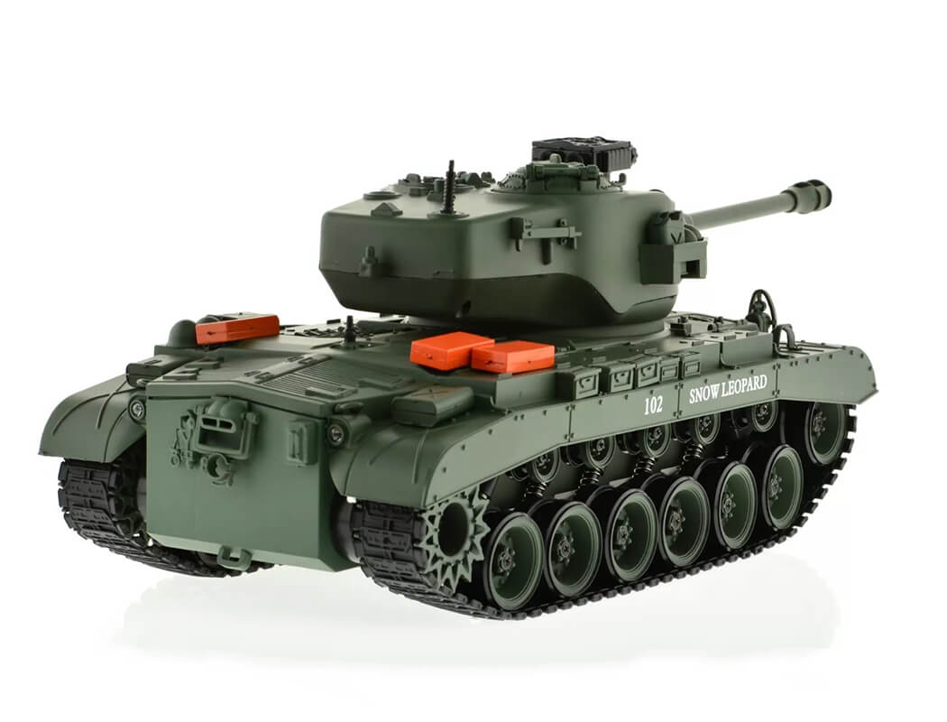 BROTHER TANK RC TANK USA M26 PERSHING 'SNOW LEOPARD' GREEN 1:18 BT-814