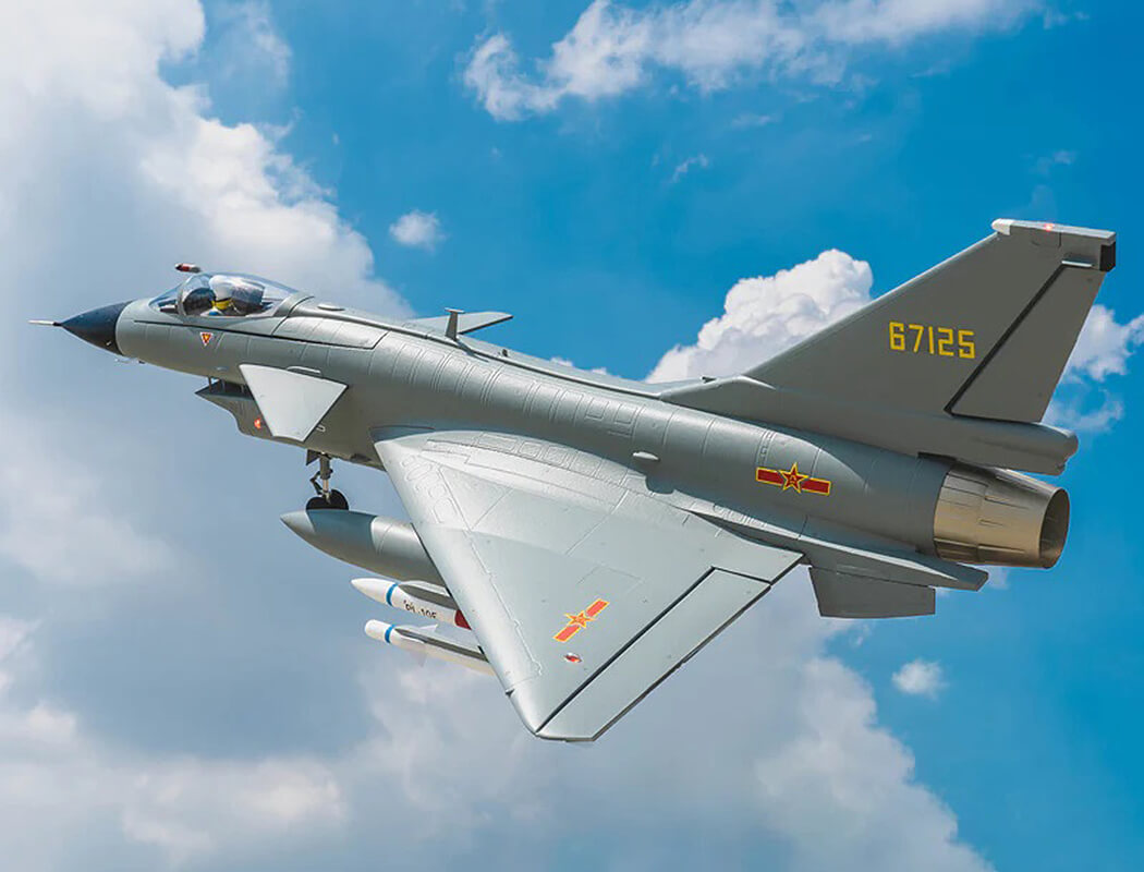 FMS 64Mm Edf J-10 With Reflex V3 Grey FMS149PGY-REFV3