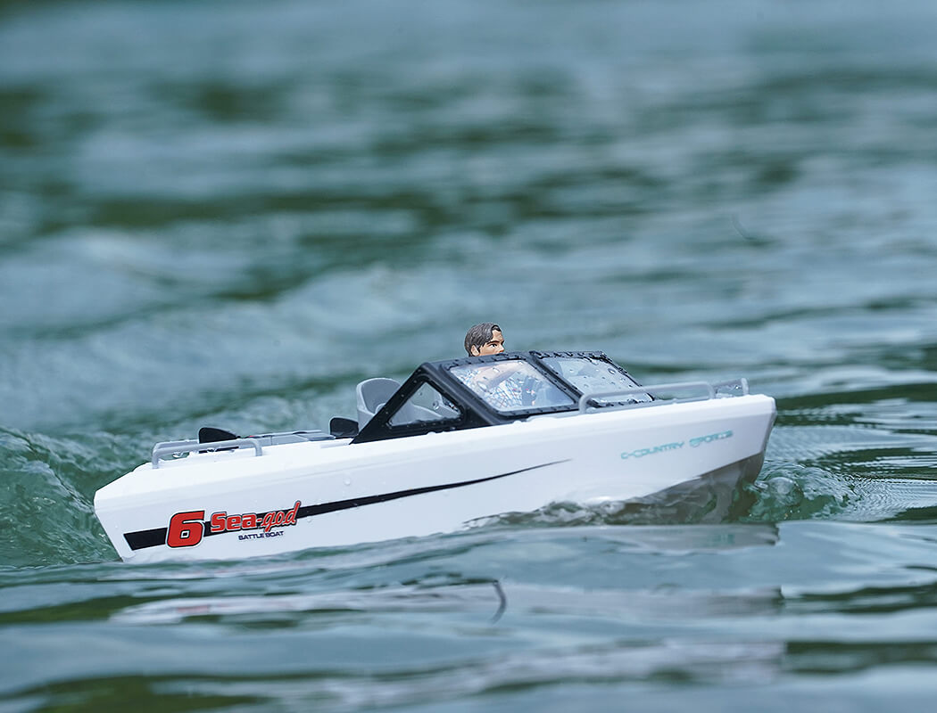 Heng Long Sea-God 6 Karting Brushless RTR Boat 245Mm White HL3701-W