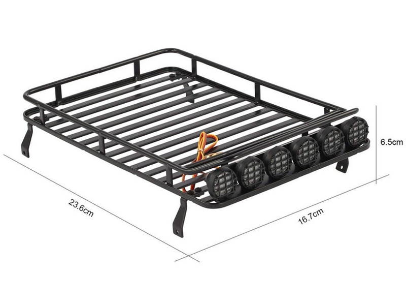 Absima 1:10 Metal Luggage Tray incl. LEDs 2320124