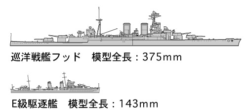 Tamiya Hood & E Class Destroyer 1/700 31806