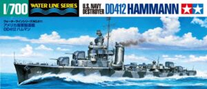Tamiya U.S. NAVY DESTROYER DD412 HAMMANN 1/700 31911