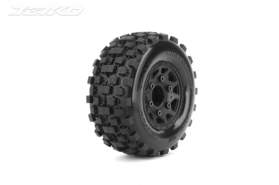 Jetko Extreme Westland SC Tyres On 2.2 SC 12/14/17mm Hex Black Wheels (2)
