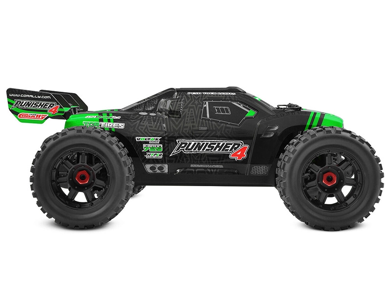 Corally Punisher 4 Brushless 4S Basher Truck RTR - Green C-00292-G