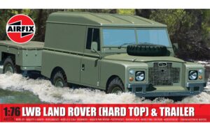 Airfix LWB Land Rover (Hard Top) & Trailer 1/76 A02324