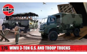 Airfix WWII 3-Ton G.S. and Troop Trucks 1:76 A03306A