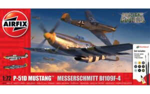 Airfix P-51D Mustang vs Bf109F-4 Dogfight Double A50193