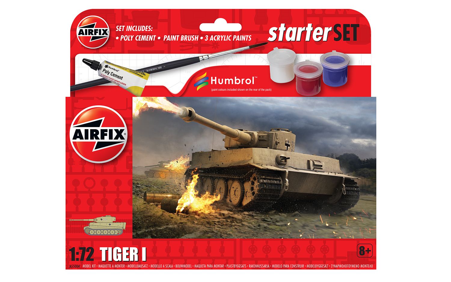 Airfix Starter Set - Tiger 1 1/72 A55004