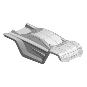 Corally Polycarbonate Body Shogun Xp 6S Clear Cut 1 Pc