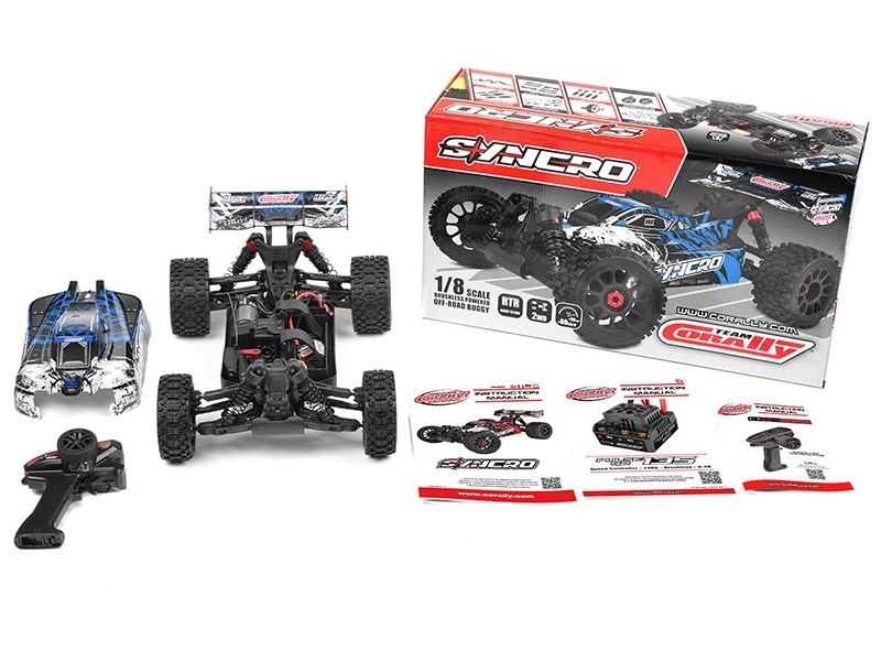 Corally Syncro-2 1:8 Brushless 3-4s Basher Buggy RTR - Blue C-00289-B
