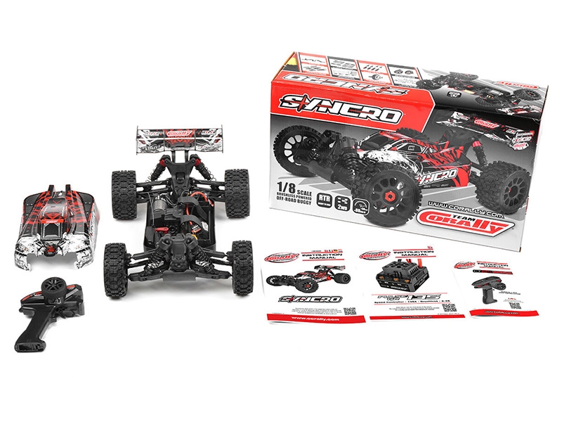 Corally Syncro-2 1:8 Brushless 3-4s Basher Buggy RTR - Red C-00289-R