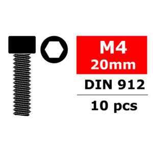 Corally Steel Screws M4 X 20Mm Hex Socket Head 10 Pc