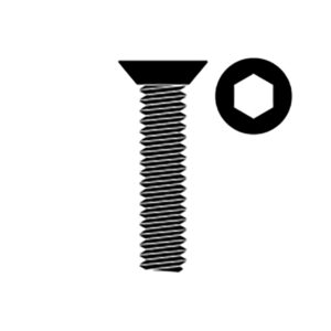 Corally Steel Screws M4 X 14Mm Hex Flat Head 10 Pcs