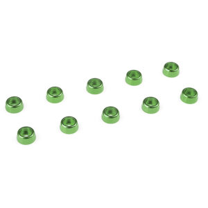 Corally Aluminium Washer For M2 Socket Head Screws Od=6Mm Green 10Pcs