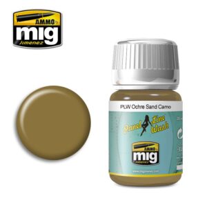 MIG Ammo OCHRE FOR SAND CAMOFLAGE PANEL LINE WASH MIG1622