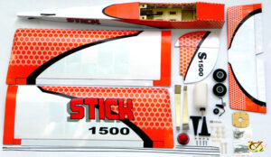 VQ Models Stick 1500 (Red) 60.2in Wingspan ARF VQA0562