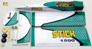 VQ Models Stick 1500 (Green) 60.2in Wingspan ARF VQA0563