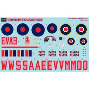 Academy British RAF B-25C/D European Theatre 1/48 12339