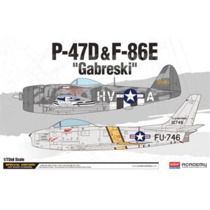Academy US Air Force P-47D & F-86E Gabreski Fighter Aircraft 1/72 12530