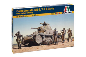 ITALERI 1/35 CARRO ARMATO M14/41 l SERIE with ITALIAN INFANTRY 6543