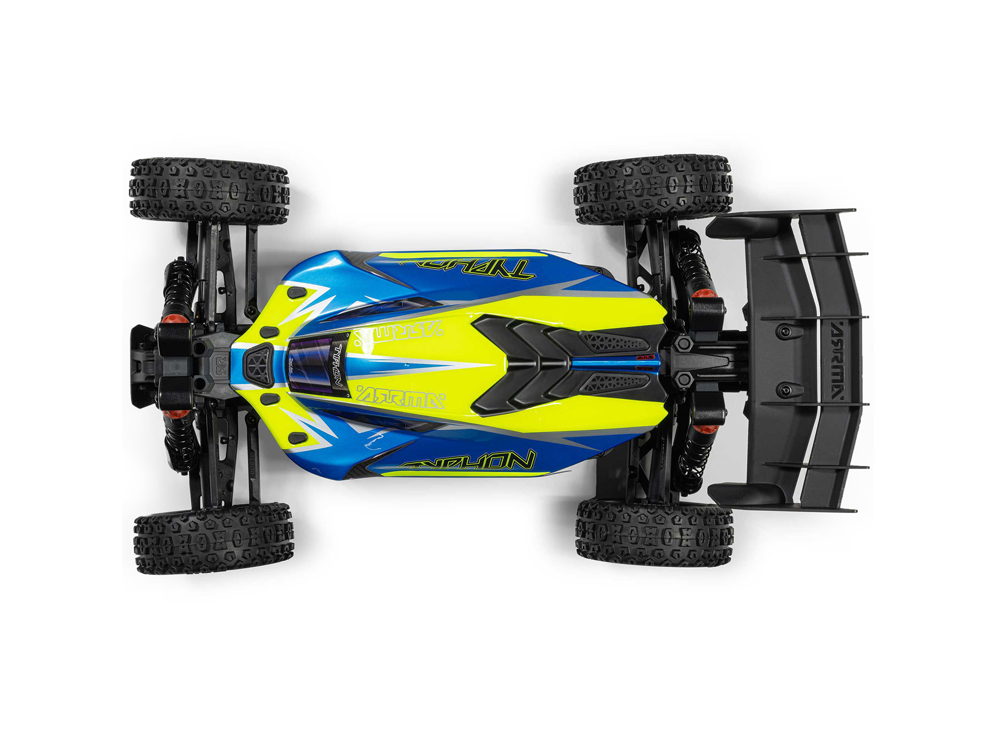 Arrma 1/8 TYPHON MEGA 665 4X4 RTR Brushed Buggy, Blue C-ARA4206V4T1