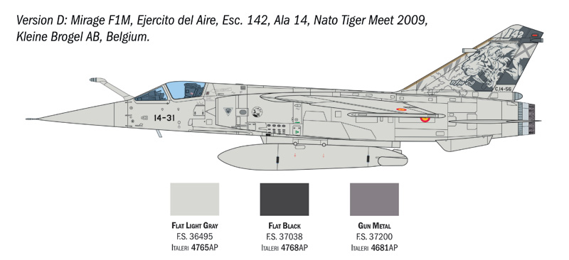 ITALERI 1/48 Mirage F1 C/CR 2839 - Image 8