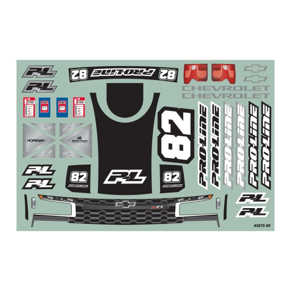 Pro-Line Pre-Cut 2019 Chevy Silverado Trophy Truck Clear Body 1/16 GROM G-PRO367517