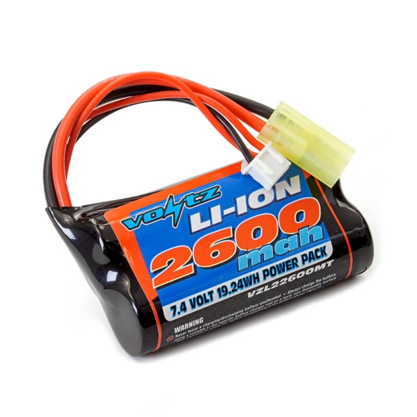 Voltz Li-ion 7.4v 2600mAh Battery with Mini Tamiya Plug VZL22600MT