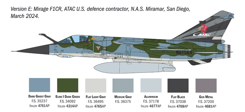 ITALERI 1/48 Mirage F1 C/CR 2839 - Image 7