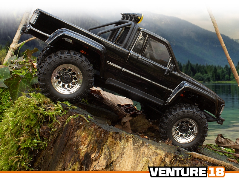 HPI Venture18 Flux 1985 Toyota Hilux SR5 Brushless - Black 160802