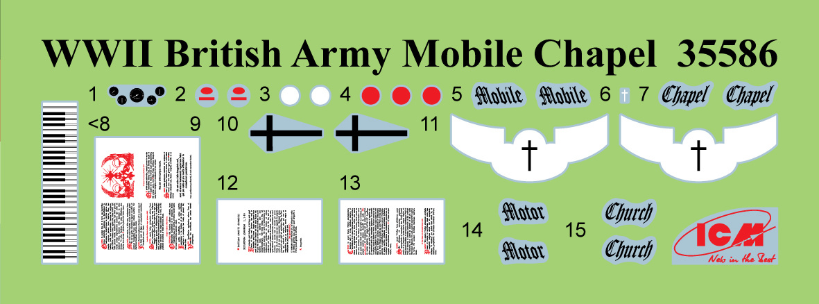 ICM Confession Before The Fight, WWII Mobile Field Chapel 1/35 ICM35585 - Image 9