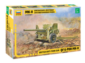 Zvezda 1/35 British 57mm Anti-Tank Gun QF 6-Pdr Mk.II    Z3518