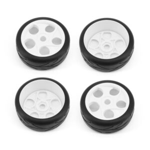 RC Overhaul Buggy Wheel Tyre Set 1/8th Onroad White G-RCO-UN004