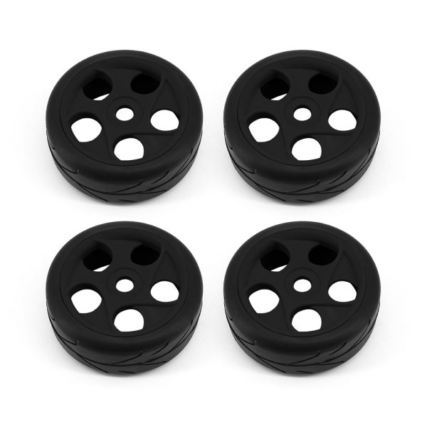 RC Overhaul Buggy Wheel Tyre Set 1/8th Onroad Black G-RCO-UN005
