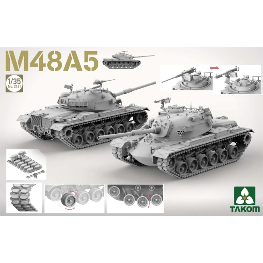 Takom 1/35 US M48A5 Patton Main Battle Tank Model Kit PKTAK02161 - Image 2