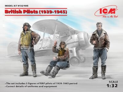 ICM 1/32 British Pilots (1939-1945) 3 Figures   ICM32105