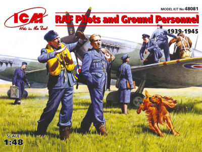 ICM 1/48 RAF Pilots & Ground Personnel (1939-1945) 7 Figures  ICM48081