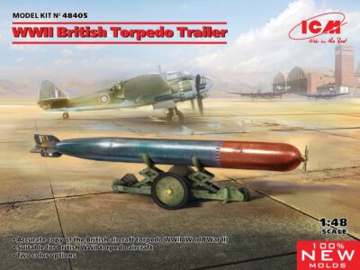 ICM 1/48 WWII British Torpedo Trailer   ICM48405
