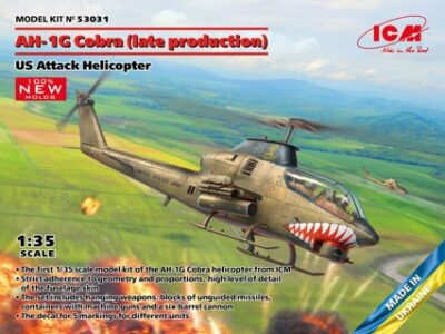 ICM 1/35 AH-1G Cobra (Late Production), U.S. Attack Helicopter ICM53031