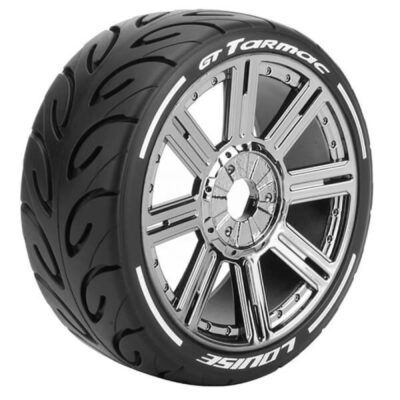 Louise RC GT-TARMAC 1/8 17MM HEX SPOKE BLACK CHROME L-T3285SBC