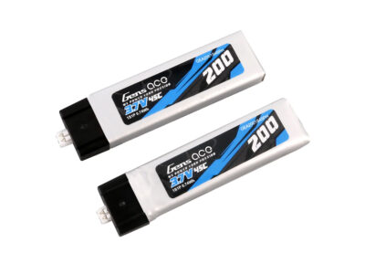 Gens Ace  Li-Po 1S 3.7V 200mAh 45C with PH1.5-2   Pair      O-G1S0200-45PH