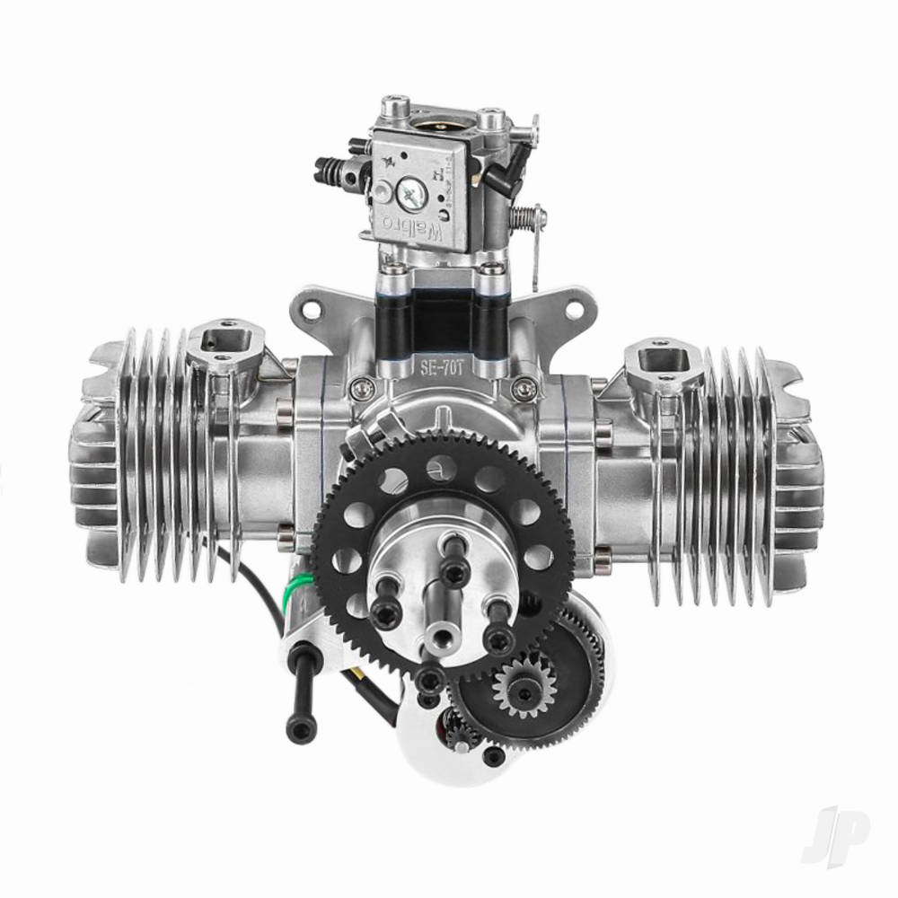 Stinger 70cc Petrol 2-Stroke Twin Cylinder Engine with Electric Start RCGF70TES - Image 4